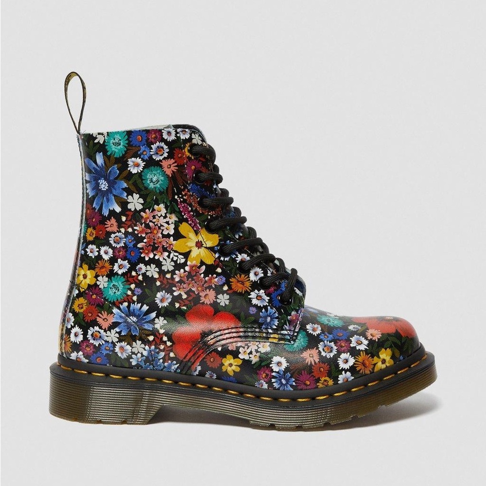 Dr. Martens 1460 PASCAL WANDERLUST FLORAL ANKLE BOOTS - US SIZE 7
